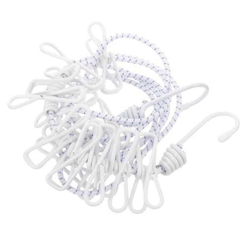 Luxshiny Tendedero Portátil para Secar Ropa al Aire Libre para Camping con Cuerda Retráctil de Nylon y Hierro, con Ganchos y Pinzas, Diseño Multifuncional y Elegante