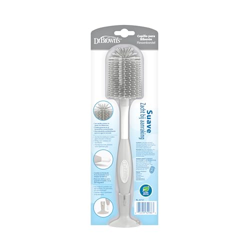 Dr. Brown's Soft Touch Baby Bottle Cleaning Brush, Gray, 1-Pack - image 9
