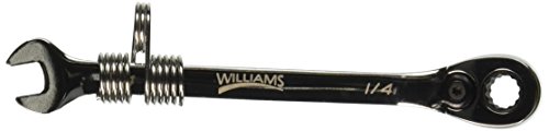 Williams 1208RC-TH Reversible Ratcheting Combination Wrench, 8mm