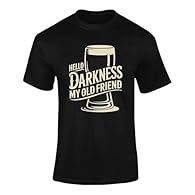 Statement style: Features the iconic phrase hello darkness my old friend presented in a bold, expressive layout that instantly connects with humour and mood. Everyday comfort: Soft, breathable fabric makes this friends t-shirt suitable for casual wea...
