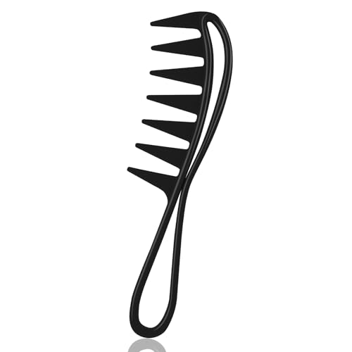 Peine de Dientes Anchos WLLHYF Negro 18.5 cm miniatura 1