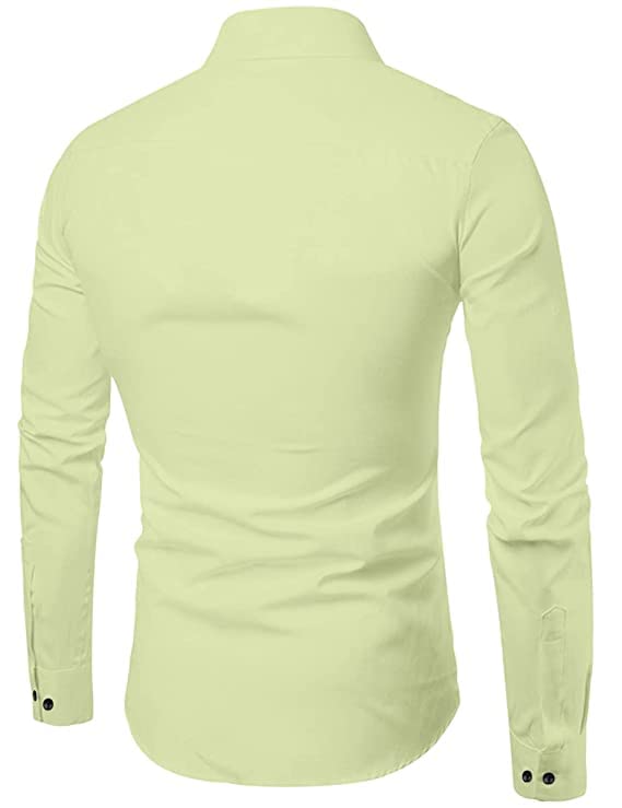 Image of Bellstone Men's Solid Cotton Shirt | Casual | Plain | Full Sleeve | Summer-Regular Fit| Men Stylish Shirt | Everyday Formal Wear |Soft Breathable Fabric | Everyday Smart Casual Wear
