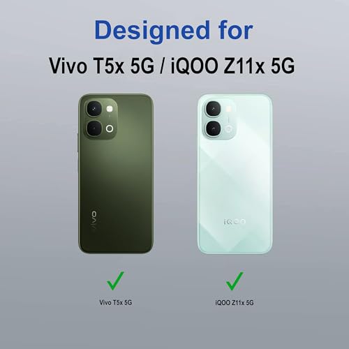 Image of amazon basics Back Case Cover for Vivo T5x 5G | Scratch-Resistant Back Cover | Clear