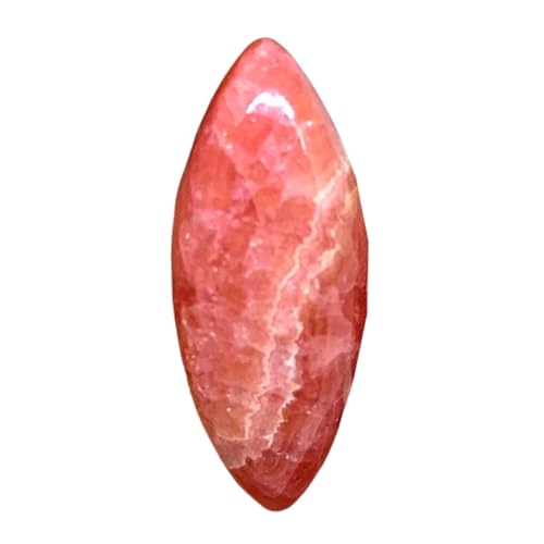 Rhodochrosite naturelle en cabochon marquise 27x11mm pour fabrication de collier
