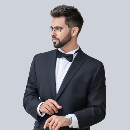 Aolso Foldable Reading Glasses, Blue Light Blocking Glasses, Anti Eyestrain/Glare, Metal Frame Compact Small Portable Glasses with Hard Case, Spring Hinge Readers for Women Men