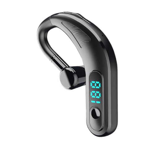 Auricolari wireless - da corsa senza fili con cancellazione del rumore bassi profondi resistenti al sudore con ganci per le orecchie e display LED lunga durata di