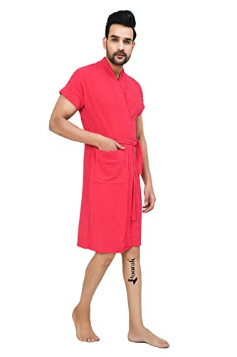 Image of Terry Men Bathrobe Fit Upto 42 inches Gajri