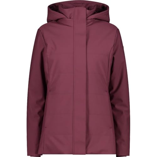 Veste longue femme CMP bordeaux L avec capuche confort