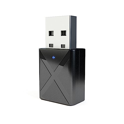 Image of TECHONTO Bluetooth 4.0 Stereo Audio 2in1 Receiver Transmitter Mini Bluetooth AUX RCA USB 3.5mm Jack for TV PC A2 Car Kit Wireless Adapter-Black