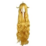 REYHS Anime Wig Mavis Vermilion Cosplay Wig For Fairy Tail,Long Curly Wig,Costume Halloween Wig,For Costume Party, Anime Show, Cosplay Event, Concerts, Daily wig