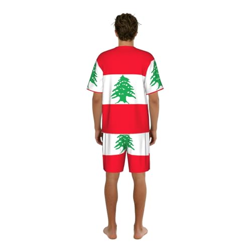 Pyjama Liban homme chic ensemble de nuit haut de gamme imprimé