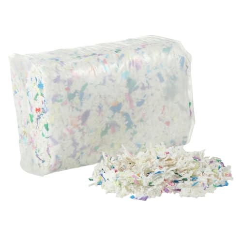 VERDANVERSE 1バッグ小動物用除臭紙床材 ハムスター モルモット ウサギ適用 吸水性 乾燥快適なケージライナー ペーパークズ