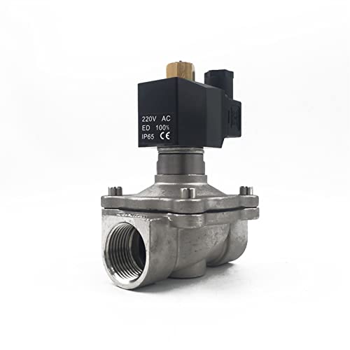 Électrovanne normalement ouverte DN20 12V inox vanne électrique eau et huile