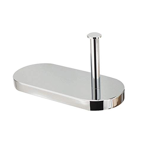 POST Papel higiénico-Holder BathroomWall cromo montado higiénico rollo de papel titular con Estante, moderno soporte vertical de almacenamiento de tejidos, 29 × 13 × 14.5cm