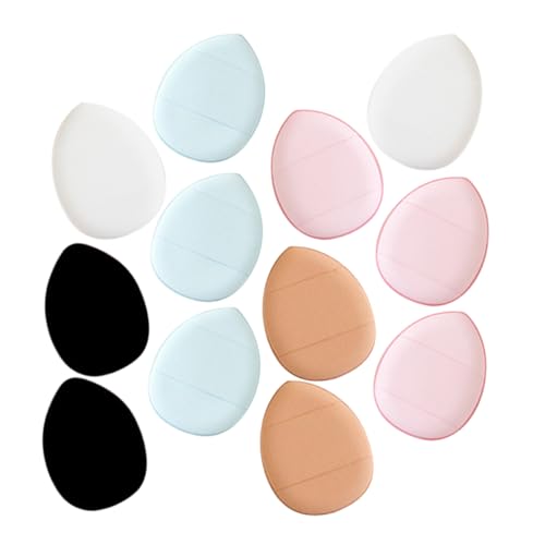 IWOWHERO 12pcs Finger Powder Puff Makeup Applicators for Face Powder Portable for Precise Application Versatile Use for All Skin Types
