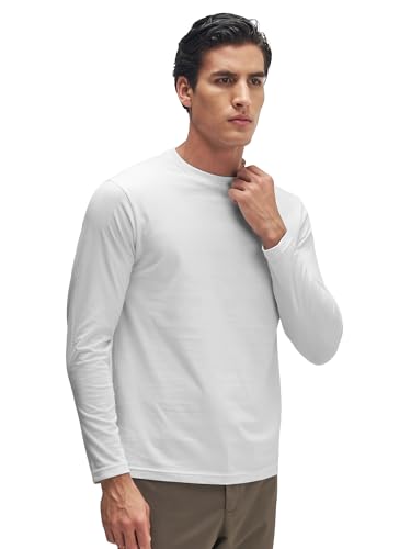 Image of XYXX Men's Solid Cotton T-Shirt | Round Neck Tshirt | Full Sleeves | Solid-Regular Fit Tshirt for Men