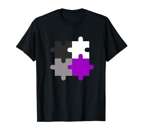 Demisexual Pride Puzzleteile, Minimalistische Demi LGBTQ Flagge T-Shirt