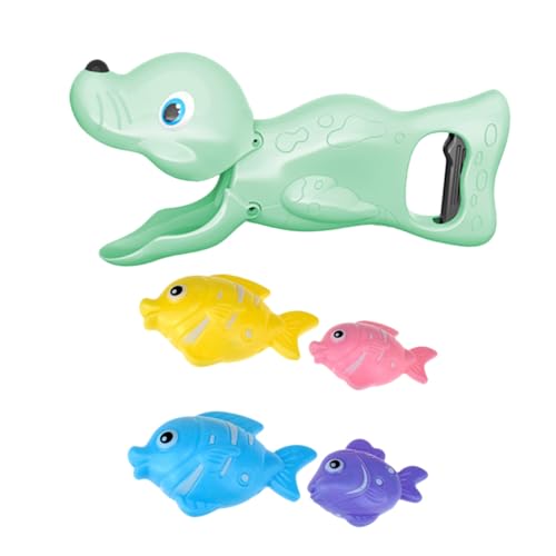 Happyyami お風呂で遊べる電池不要の軽量製知育 海獅と魚のかわいいデザイン 水遊び促進 ちゃん用 丸み付き洗澡?水