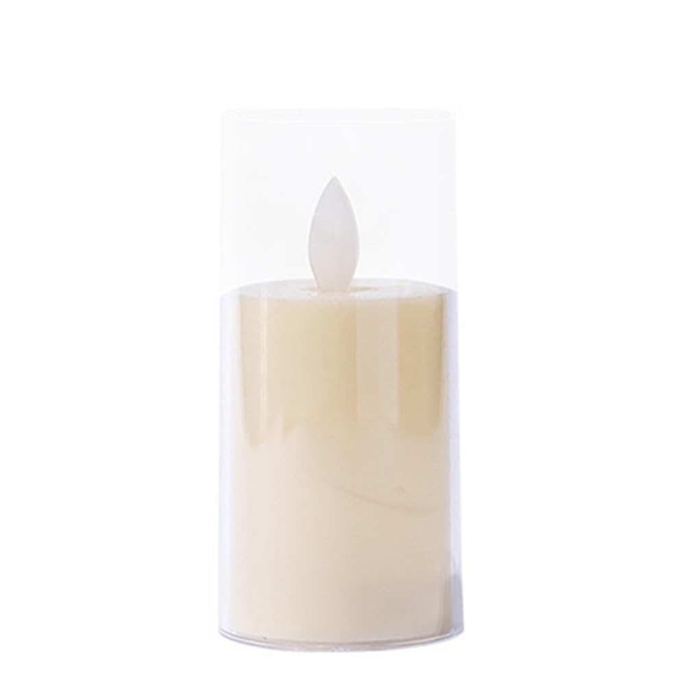 TANGSIYANG Led Candles LED Candle Flameless Flickering Lights Wedding Birthday Decoration Christmas(5PCS,5X12.5cm)