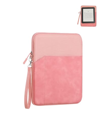 Funda para tablet Barnes & Noble Nook Glowlight 4/Nook Glowlight 4e eReader de 6 pulgadas, bolsa protectora 360 resistente al agua, color rosa.
