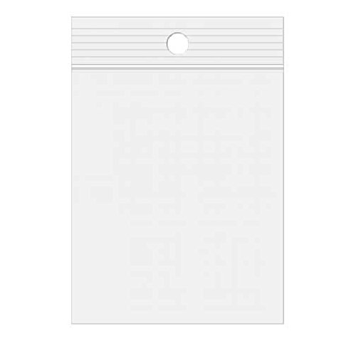 ClearBags 2 x 3 Crystal Clear Zip w/Round Hang Hole [ZR23A