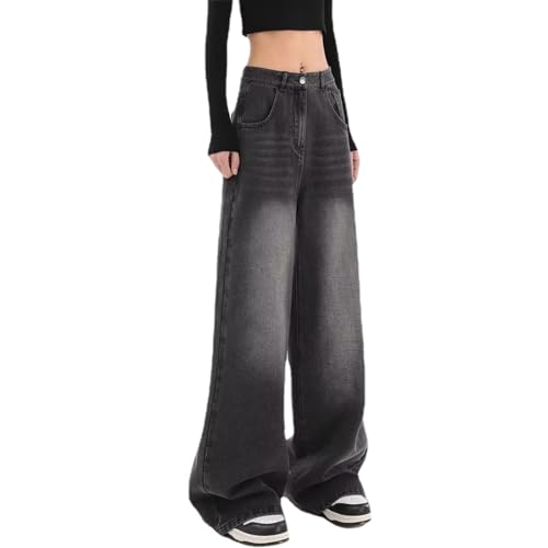 YELLOOP Y2k Jeans Y2k Pants for Women Y2k Baggy Jeans for Women Wide Leg Jeans Fall Fashion 2024 Pants