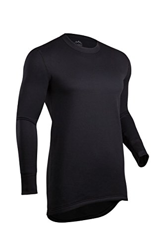 ColdPruf Men's Journey Performance Base Layer Long Sleeve Crew Neck Top, Black, Large 86ALGBK