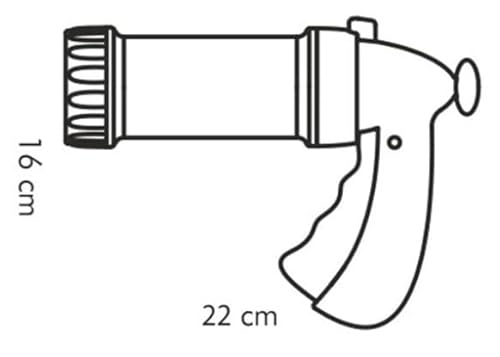 Foto von Tescoma Gebäckpresse, Plastik, weiß/gelb, 16 x 6.7 x 22.4 cm, T630534