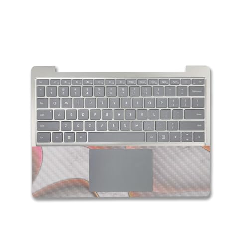 Image of MightySkins Carbon Fiber Skin Compatible with Microsoft Surface Laptop Go 3 (2023) Full Wrap Kit - Bubble Marble | Protective, Durable Textured Carbon Fiber Finish | Made in The USA