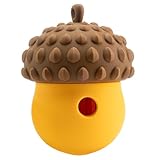 jojobasec Mangeoires puzzle en forme de noix pour animaux de compagnie à manger lentement - Jouet en silicone souple pour dentition - Support de divertissement pour chien
