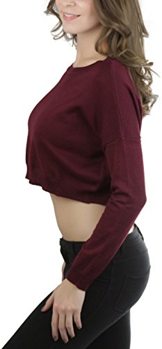 Image of ToBeInStyle Women's Long Sleeve Cropped Sweater