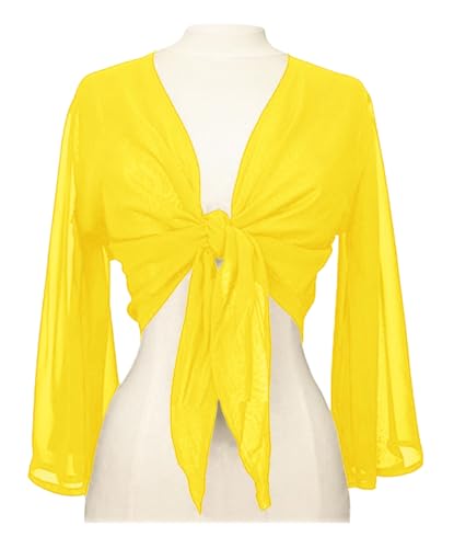 Image of Indian Trendy Women's Flair Wrap Tie Top Chiffon Choli Blouse Belly Dance Gypsy Bolero Shrugs Cardigan