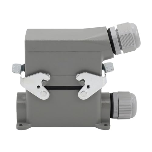 Conector resistente de 16 núcleos tipo H16B-HE-016-3 con salida de línea lateral