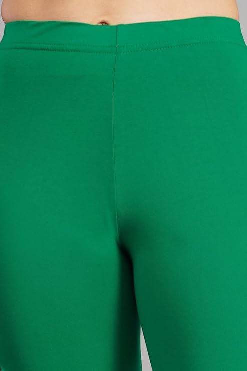 Image of Women Cotton Solid Belt Ankle Length Legging Four Way Lycra Leggings