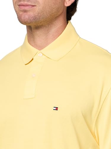 Image of Tommy Hilfiger Men's Short Sleeve Polo Shirts in Classic Fit with Stretch and Organic Pique Cotton