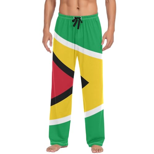 Mexico Flag Men's Lightweight Open-Hem Lounge Pants