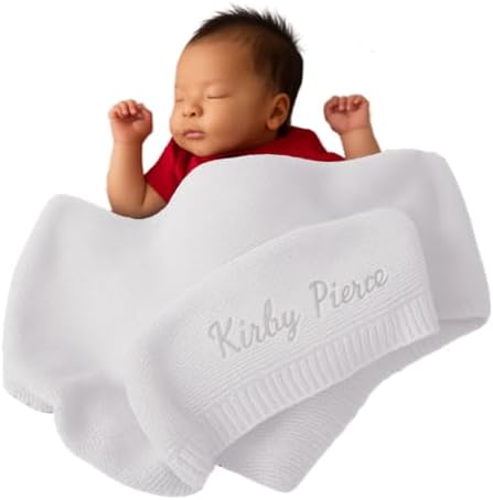 Personalized Baby Swaddle Blanket for Boys and Girls (Light Purple)