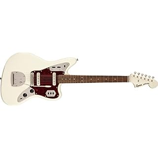 Squier FSR Classic Vibe ’60s Jaguar®, Olympic White - Les Beatles, Paul McCartney, John Lennon, RIngo Starr, George Harrison