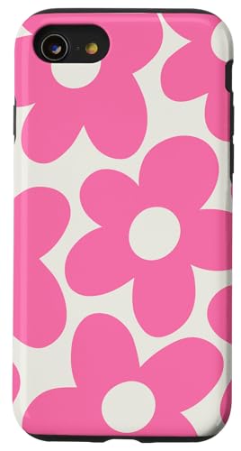 Cute Pink Aesthetic Chic Flowers Floral Retro Daisy Women �X�}�z�P�[�X iPhone SE (2020) / 7 / 8 �p