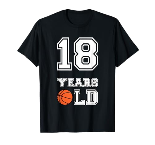 Cadeau d'anniversaire pour 18 ans de basket-ball T-Shirt