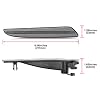 NJSBYL E320 E350 E550 E63 AMG LED Side Marker Lights For 2007-2009 Mercedez Benz E-Class W211 Facelift Clear Lens Sidemarker White LED Turn Signal Driving Running Lights OEM 2118200921