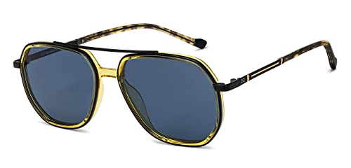 Image of Hip Hop Full Rim Square Branded and Stylish Sunglasses For Men & Women | Polarized and 100% UV Protected | Medium | LK S15200