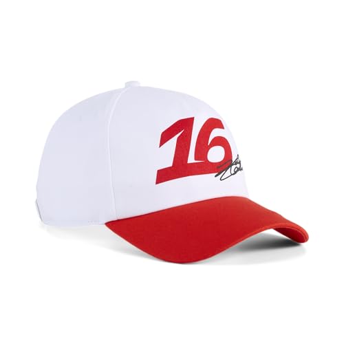 Casquette de sport Ferrari Charles Leclerc 16 PUMA blanche en taille unique
