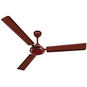 Longway Nexa P1 1200 mm/48 inch Ultra High Speed 3 Blade Anti-Dust Decorative 5-Star Rated Ceiling Fan (Brown, Pack of 1…
