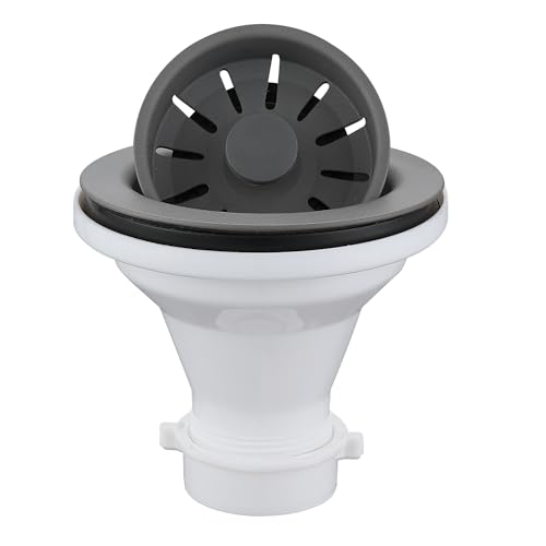 Colador de canasto para fregadero cocina Karran gris