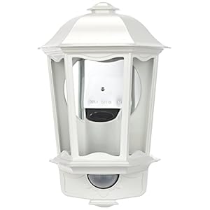 Steinel Outdoor wandlamp L 190 S wit, 180° bewegingsmelder, 12 m bereik, zacht licht, grondlicht, continu licht