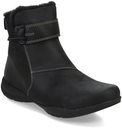 Clarks Women's Roseville Boot Ankle, Black Leather, 8.5 Narrow | Image 3