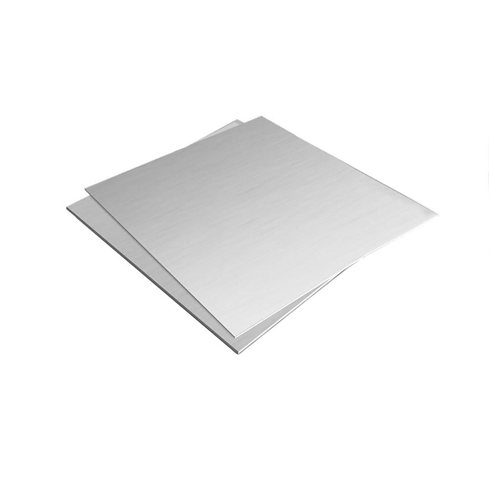 Generico 4 Pezzi 6061 Piastra in Alluminio, 150mmx150mmx6mm, Spessore 6mm, Piastre di Alluminio Lastre per Lavorazione Metalli
