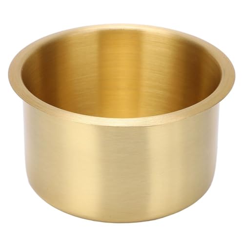 Portavasos universal reclinable en acero inoxidable dorado miniatura 1