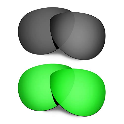 Lentilles de rechange Feedback noir et vert pour renouveler vos lunettes